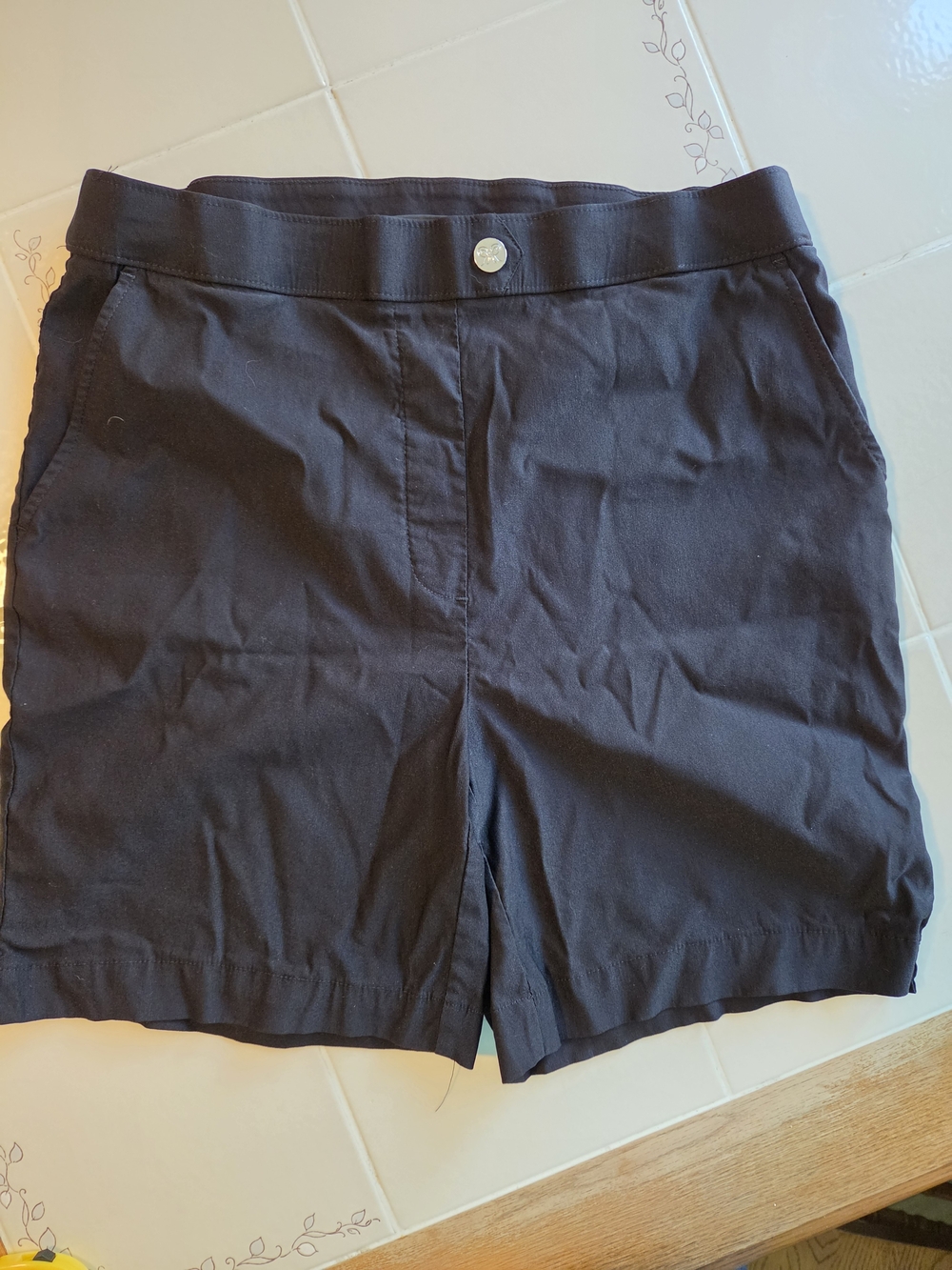 Rafaella Black Pull-On Bermuda Shorts